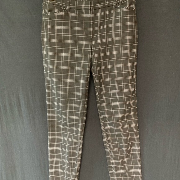 WHBM Plaid Slim Ankle Pants - Picture 2 of 7